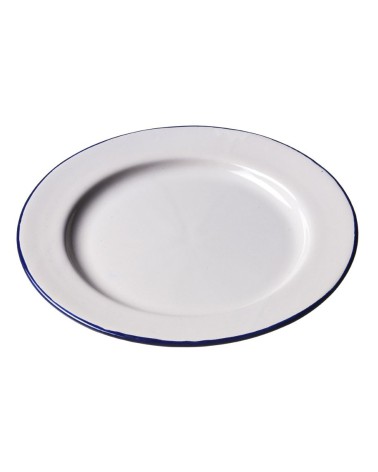 Assiette Céramique Medium Ecru/bleu