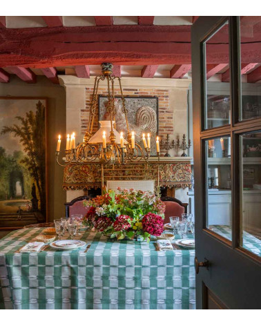 OUTDOOR IKAT TABLECLOTH