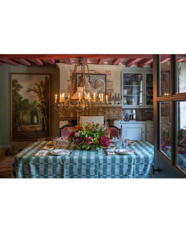 OUTDOOR IKAT TABLECLOTH